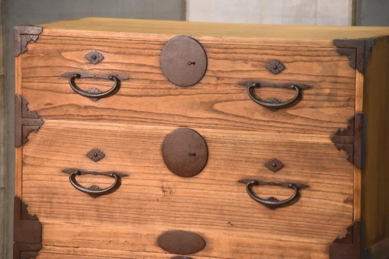 Antique 2 Section Clothing Chest Width:900mm - Image 3