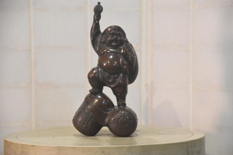 Daikoku one of the Seven Lucky Gods :Width 200mm