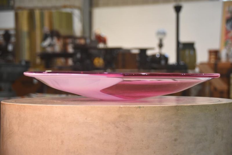 Large Glass Plate by Yasushi Nakajima Width:510mm - Image 6