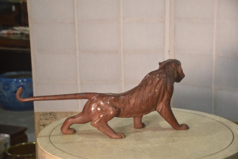 Japanese Bronze Tiger Width:620mm - Image 5