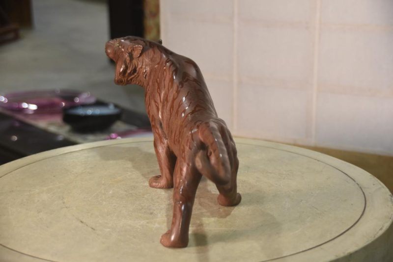 Japanese Bronze Tiger Width:620mm - Image 4