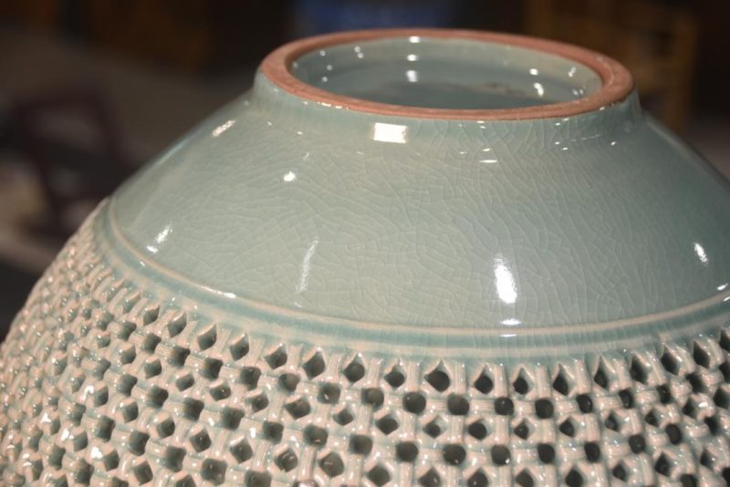 Korean Celadon Vase Width:330mm - Image 6
