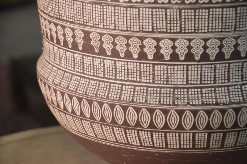 Contemporary Japanese Pottery Vase Width:350mm - Image 2