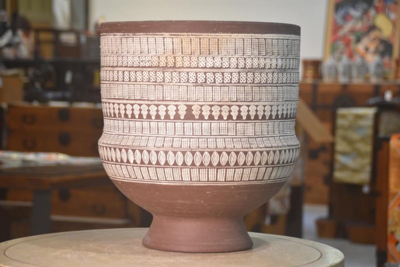 Contemporary Japanese Pottery Vase Width:350mm - Image 6