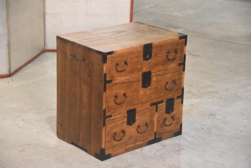 Antique Ko Dansu Small Chest Width:535mm - Image 7