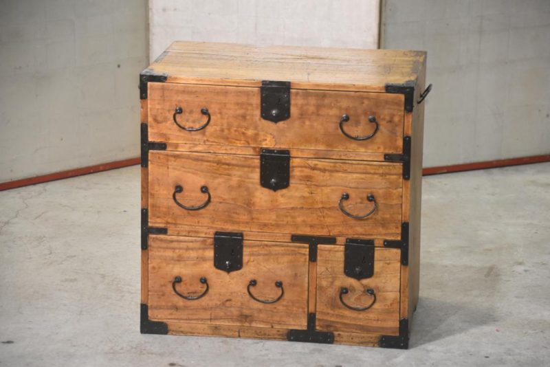 Antique Ko Dansu Small Chest Width:535mm - Image 6