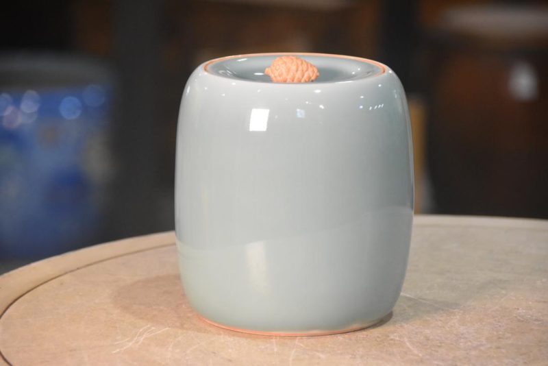 Celadon Ceramic Mizuzashi Width:140mm
