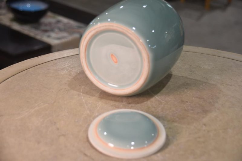 Celadon Ceramic Mizuzashi Width:140mm - Image 5