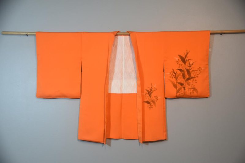 Summer Grass Vintage Silk Haori Jacket - Image 6