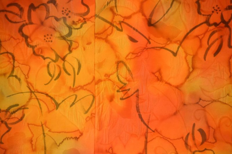 3D Water Colour Vintage Silk Haori Jacket - Image 2
