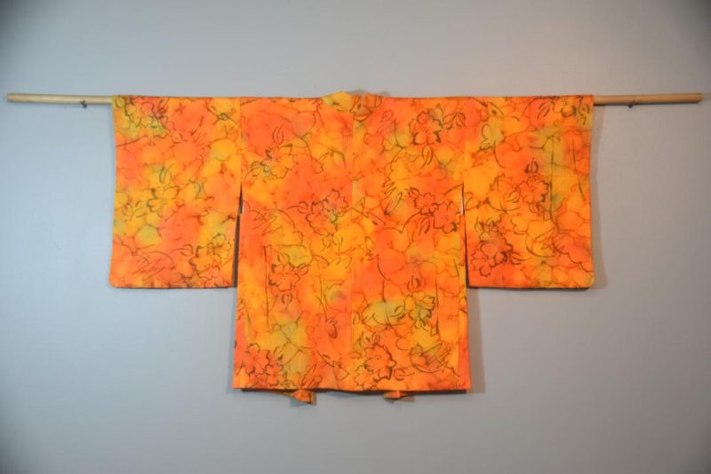 3D Water Colour Vintage Silk Haori Jacket