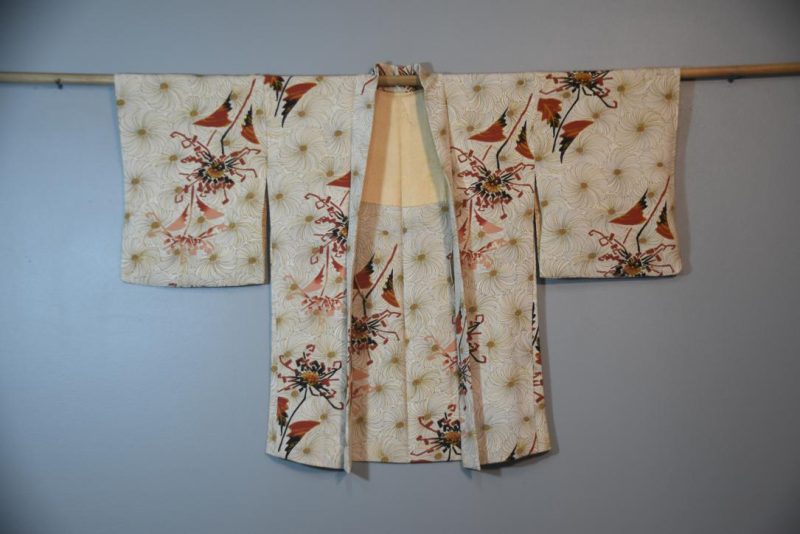 Chrysanthemum Vintage Silk Haori Jacket - Image 5