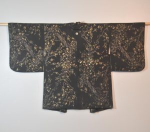 Cherry Metallic Vintage Silk Haori Jacket
