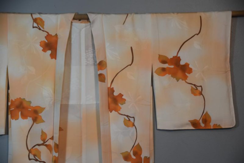 Peachy Vintage Silk Haori Jacket - Image 5