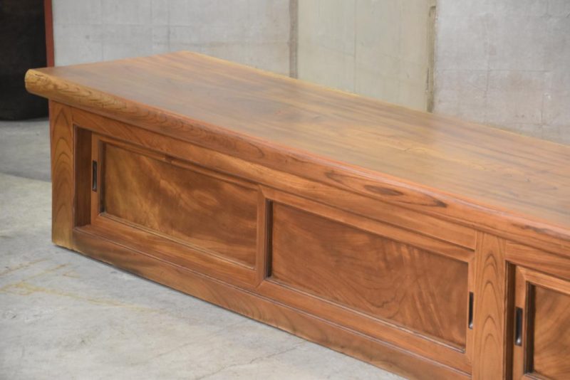 Japanese Elm Entrance Step Kamachi Width:2860mm - Image 3
