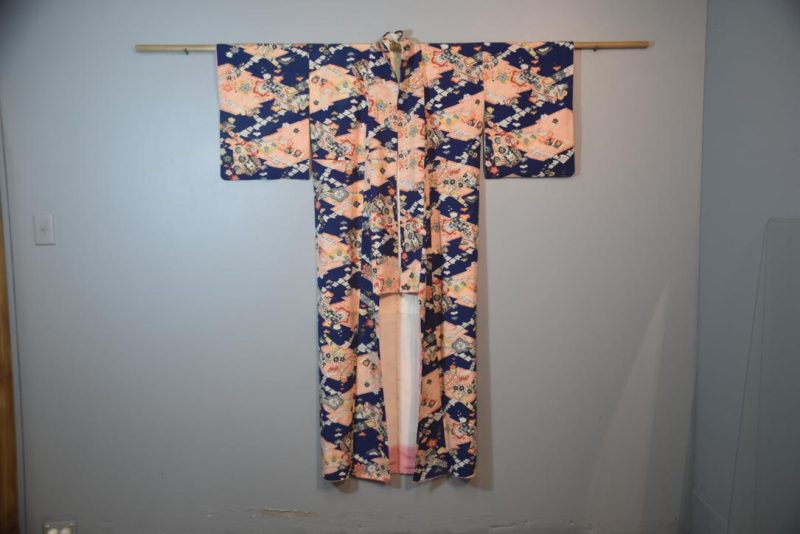 Royal Blue Soft Japanese Silk Kimono - Image 4
