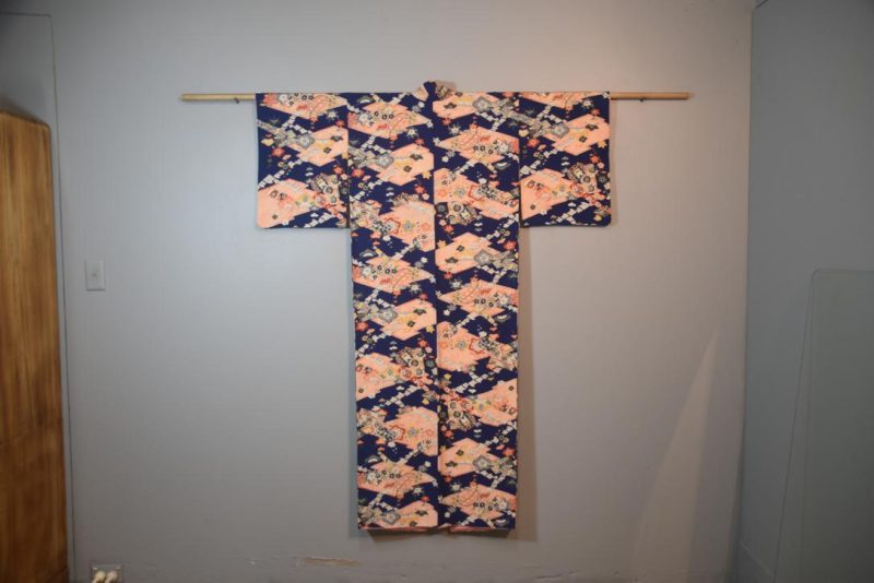 Royal Blue Soft Japanese Silk Kimono