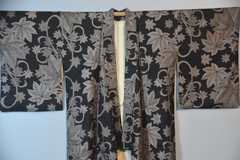 Oshima Soft Japanese Silk Kimono - Image 4