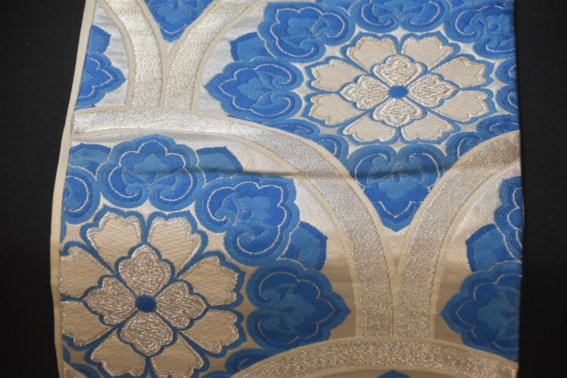 Blue and White Fukuro Obi/Table Runner Width:4000mm - Image 2