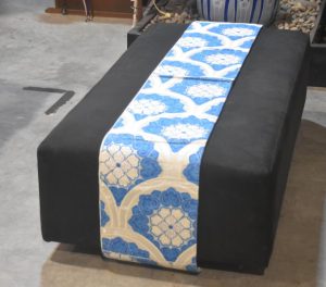 Blue and White Fukuro Obi/Table Runner Width:4000mm