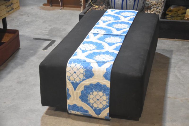 Blue and White Fukuro Obi/Table Runner Width:4000mm