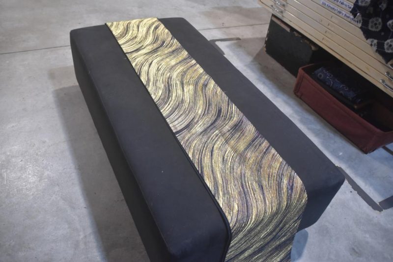 Vintage Gold Waves Obi Width:4000mm - Image 4