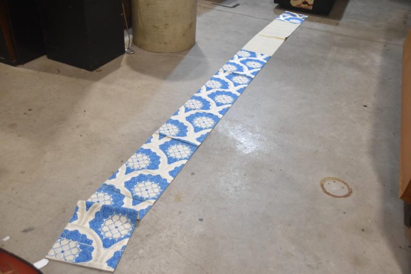 Blue and White Fukuro Obi/Table Runner Width:4000mm - Image 4