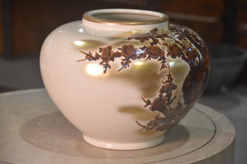 Japanese Cherry Blossom Ceramic Vase Width:310mm - Image 4