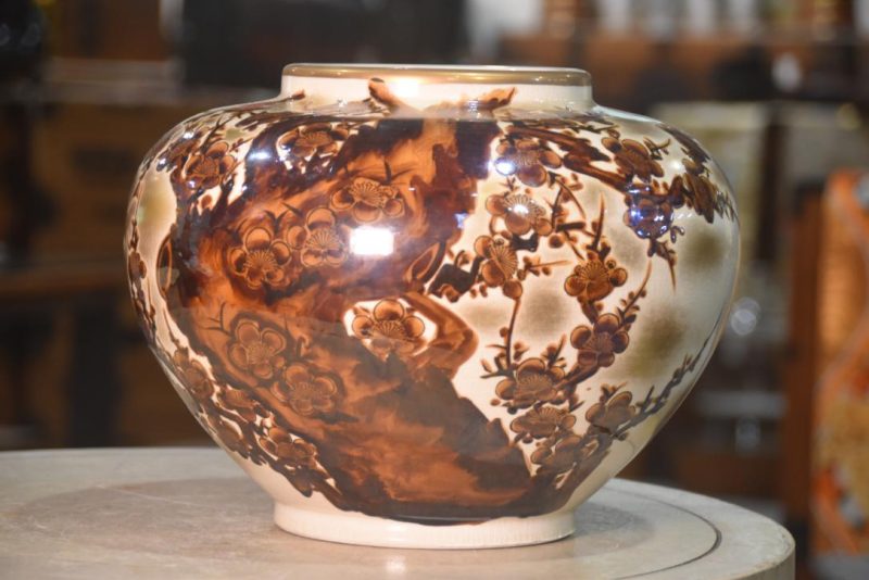 Japanese Cherry Blossom Ceramic Vase Width:310mm - Image 3