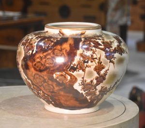 Japanese Cherry Blossom Ceramic Vase Width:310mm