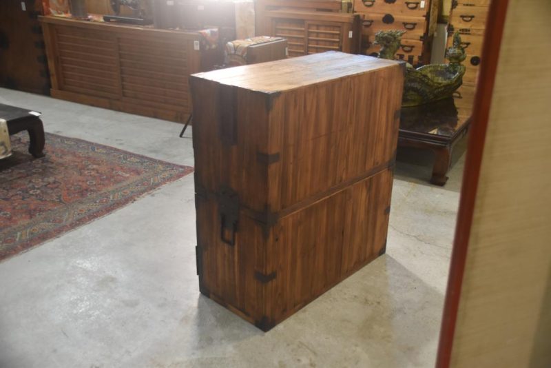 Antique 2 Section Clothing Chest Width:900mm - Image 5