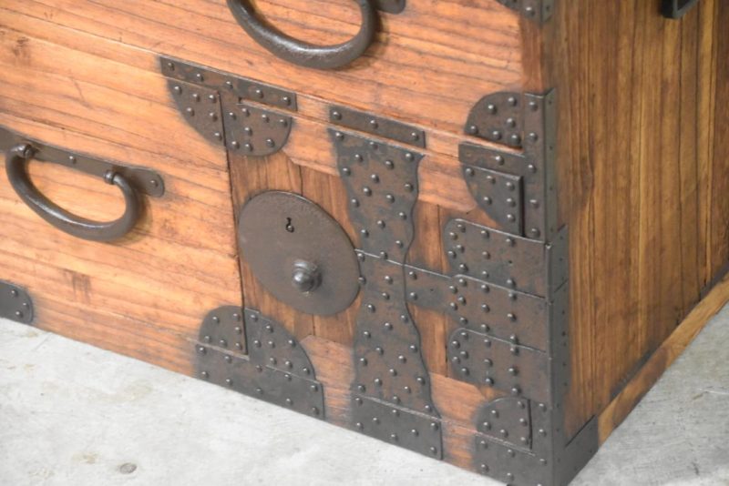 Antique 2 Section Clothing Chest Width:900mm - Image 3