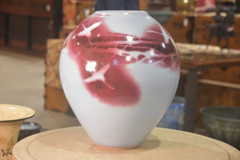 Contemporary Japanese Pottery Vase Width:320mm - Image 4