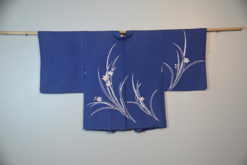 Blue Orchid Vintage Silk Haori Jacket