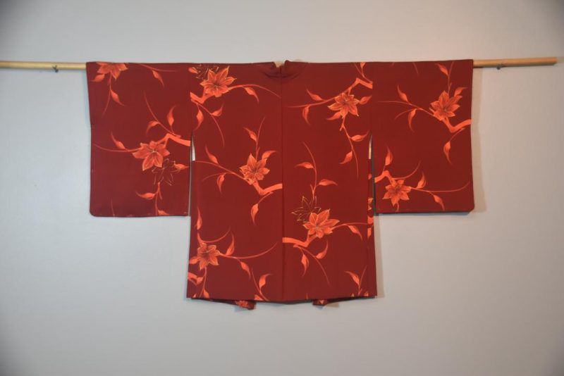 Crimson Vintage Silk Haori Jacket