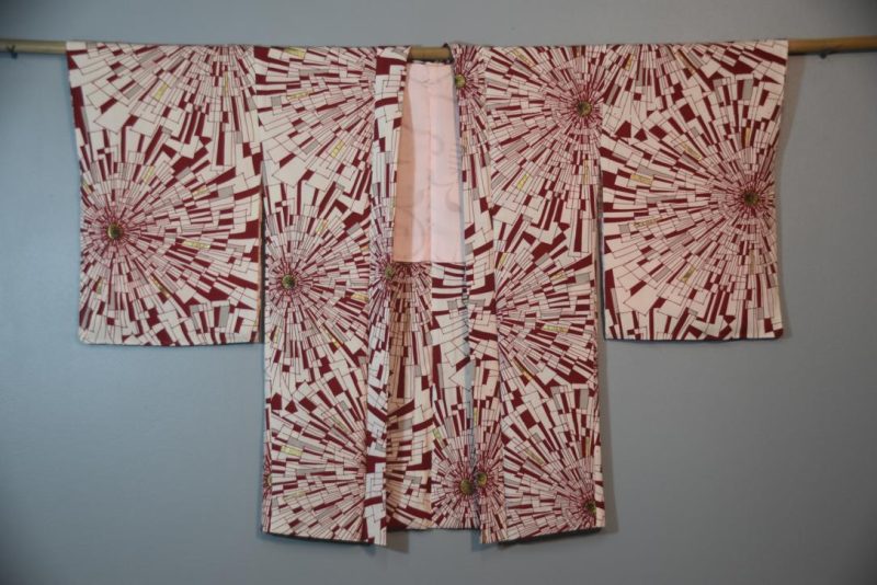 Meteor Rays Vintage Silk Haori Jacket - Image 5
