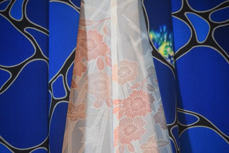 Blue Opal Vintage Silk Haori Jacket - Image 6