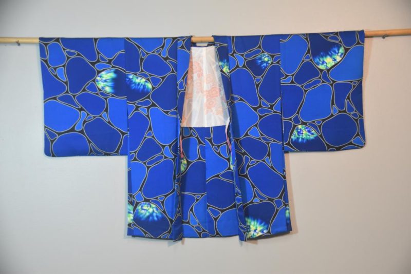 Blue Opal Vintage Silk Haori Jacket - Image 5