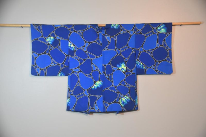 Blue Opal Vintage Silk Haori Jacket
