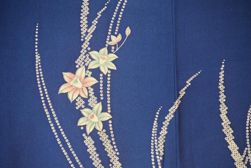 Blue Orchid Vintage Silk Haori Jacket - Image 2