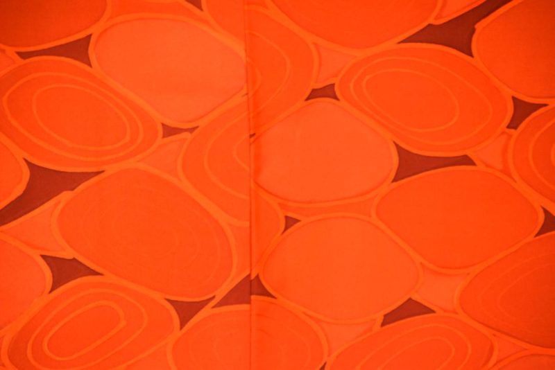Orange Pebble Vintage Silk Haori Jacket - Image 2