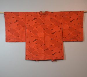 Orange Pebble Vintage Silk Haori Jacket