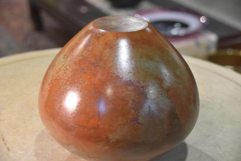 Murashido Bronze Vase Width:220mm - Image 6