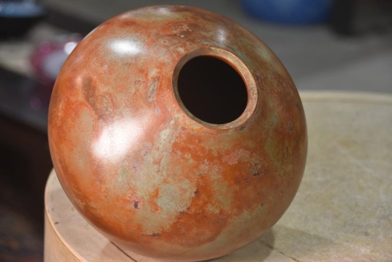 Murashido Bronze Vase Width:220mm - Image 4