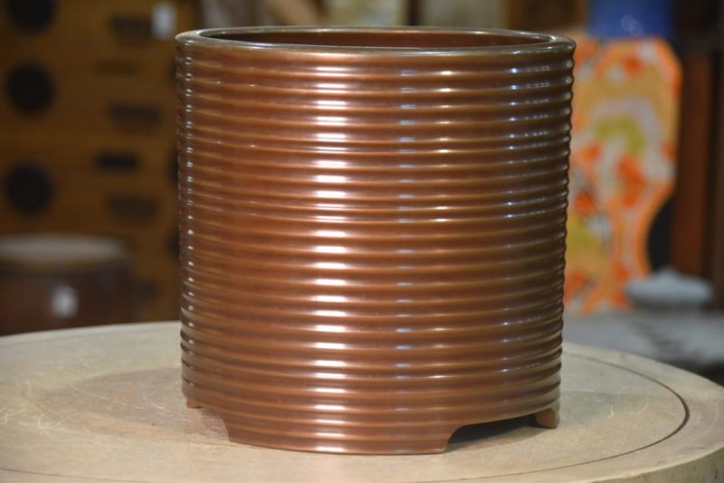 Japanese Bronze Hibachi UrnWidth:240mm - Image 5