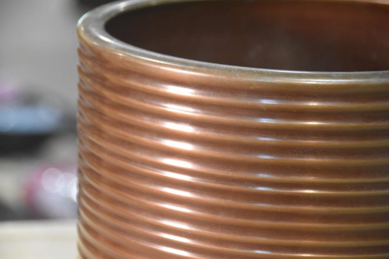 Japanese Bronze Hibachi UrnWidth:240mm - Image 2
