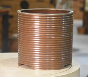 Japanese Bronze Hibachi UrnWidth:240mm