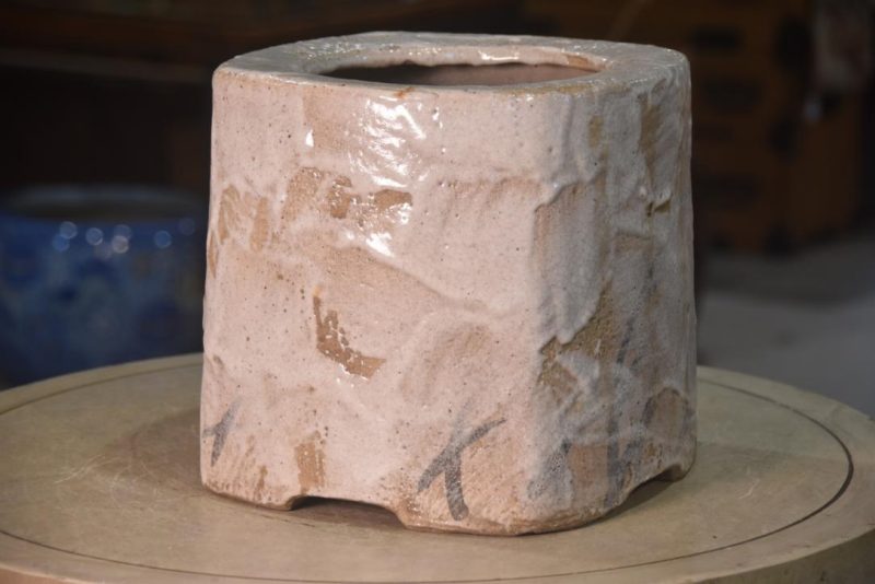 Shino Pottery Hibachi Width:250mm - Image 3
