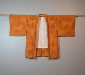 Bronze Floral Vintage Silk Haori Jacket