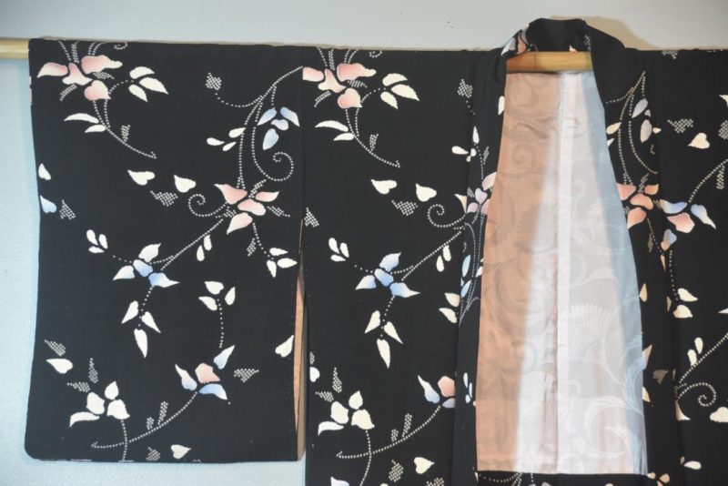 Vines Vintage Japanese Silk Haori Jacket - Image 4